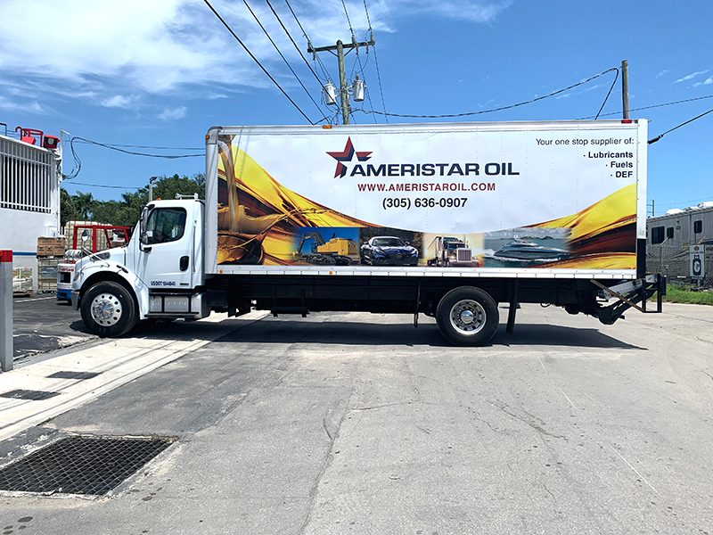 Ameristar Oil Box Truck Full Color wrap