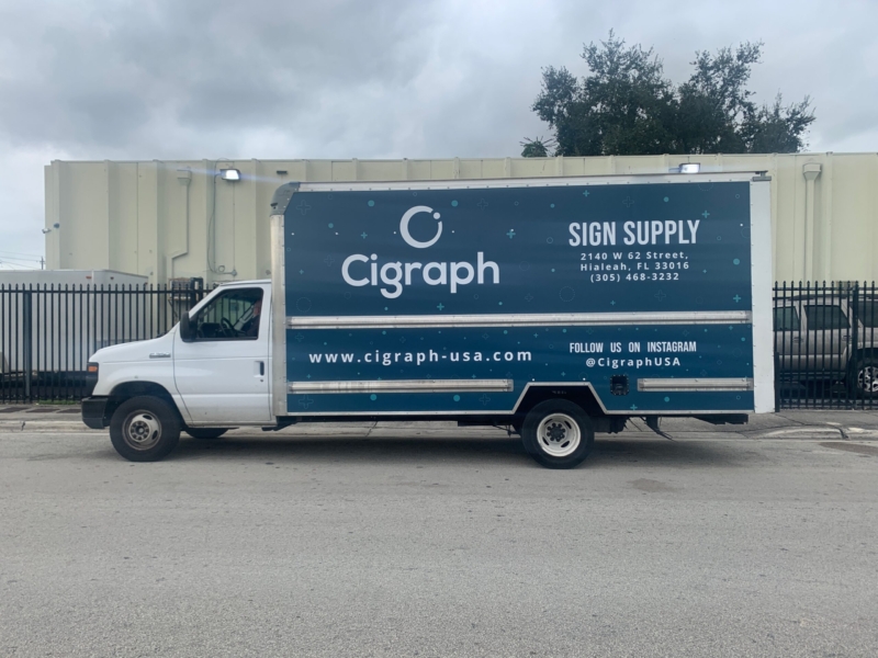 Cigraph Box Truck Full wrap Cigraph Box Truck Full wrap