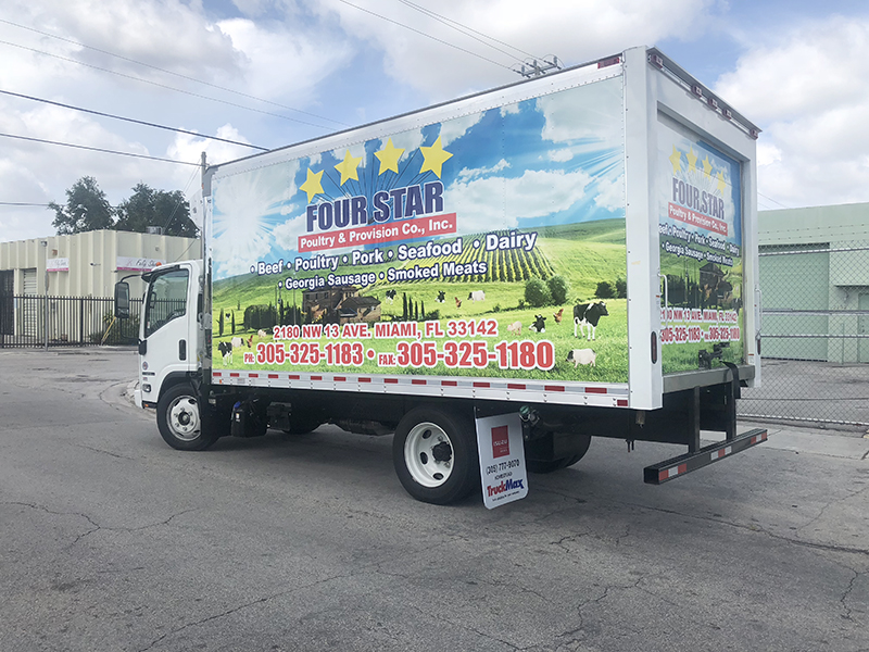 Four star Box Truck Full wrap Four star Box Truck Full wrap