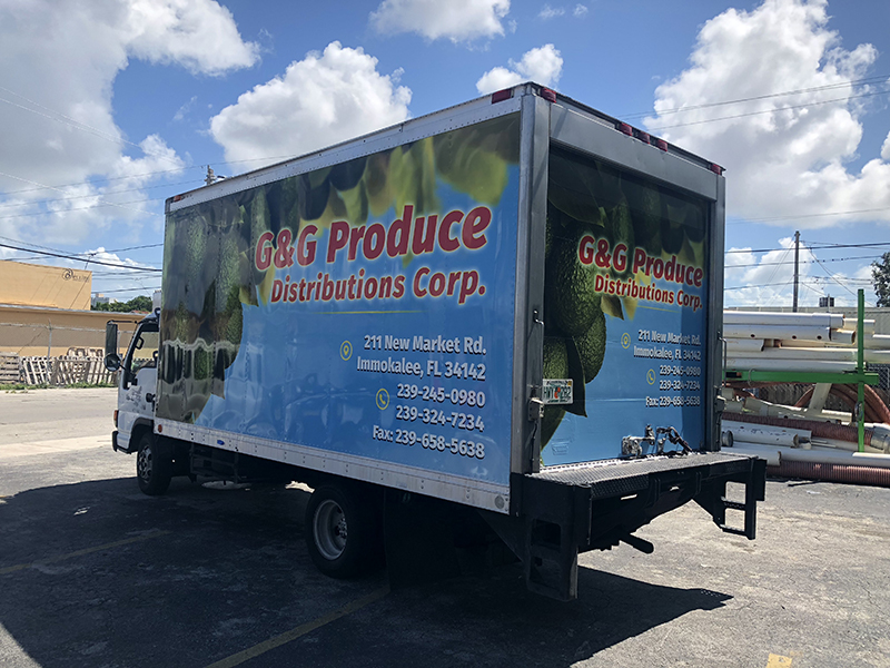G&G Produce Box Truck Full wrap G&G Produce Box Truck Full wrap