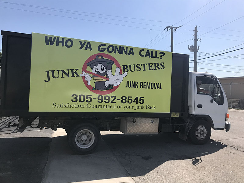 Junk Removal Truck Full Color Graphic Junk Removal Truck Full Color Graphic